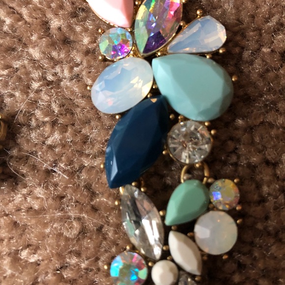 J Crew Necklaces brass with rhinestones - Picture 3 of 6